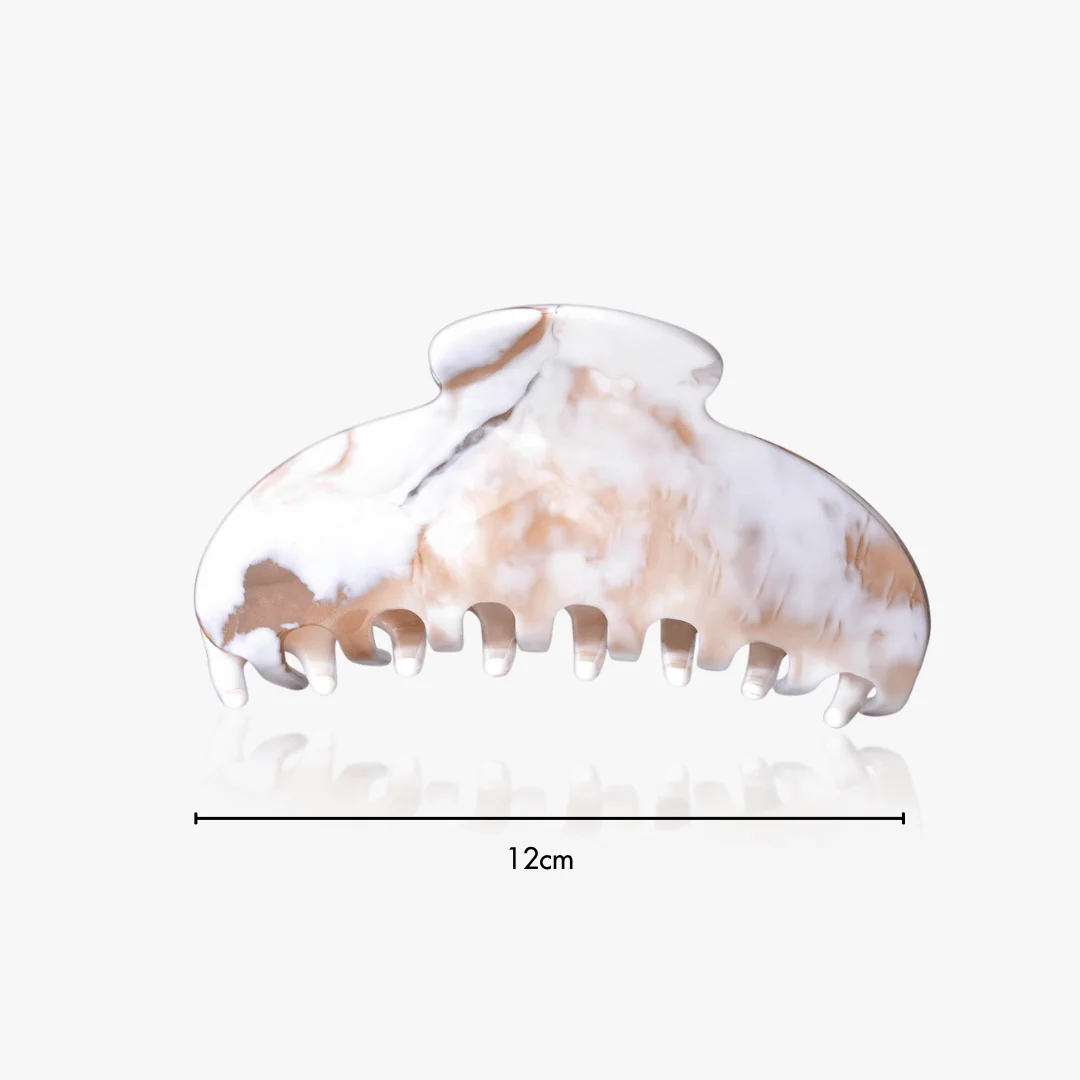 Amelia Claw Clip in Stone (2 Sizes) - Image 6