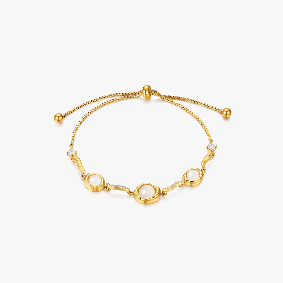 Anna Trio Gem Adjustable Bracelet - Image 4