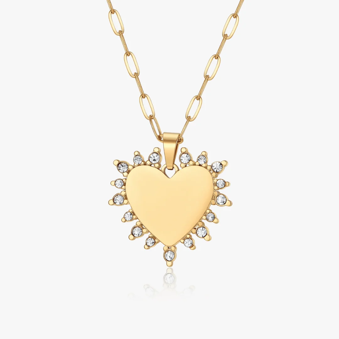 Aura Heart Necklace (Engravable) - Image 4