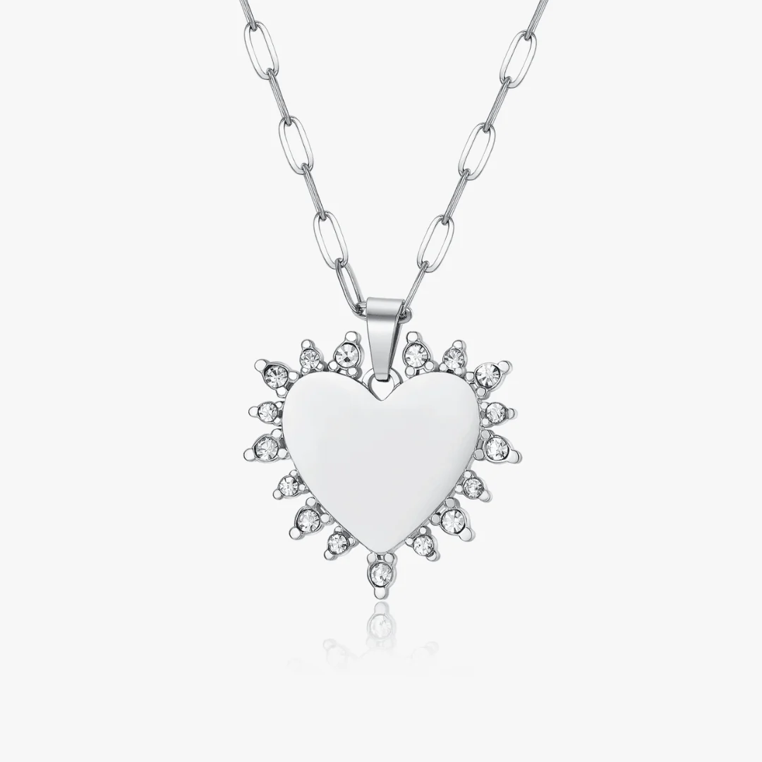Aura Heart Necklace (Engravable) - Image 5