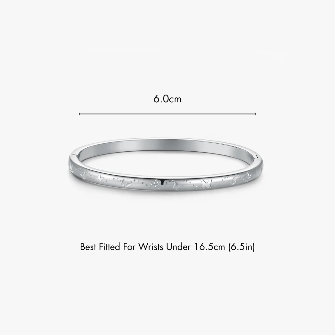 Butterfly Stacker Cuff Bangle Bracelet - Image 10