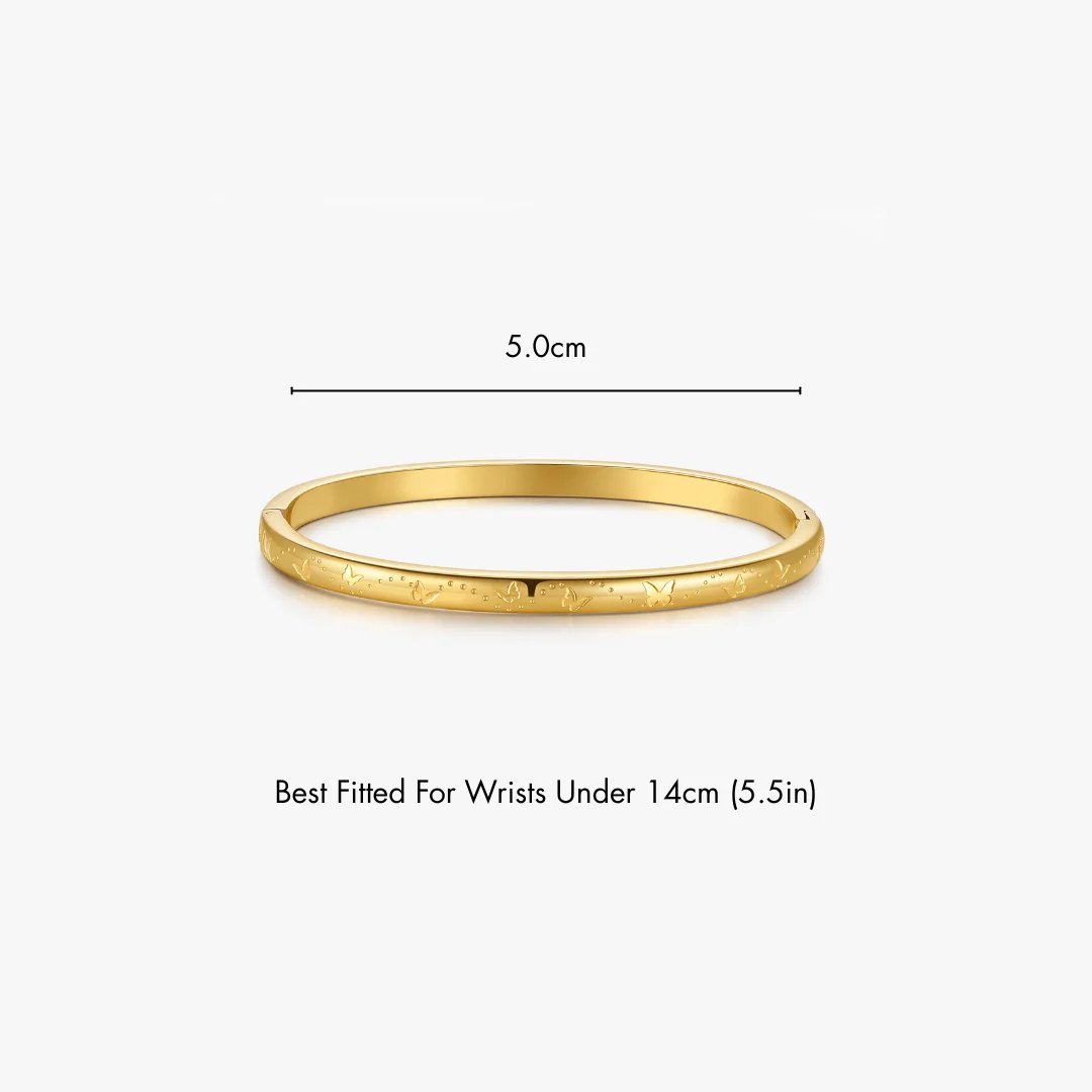 Butterfly Stacker Cuff Bangle Bracelet - Image 4