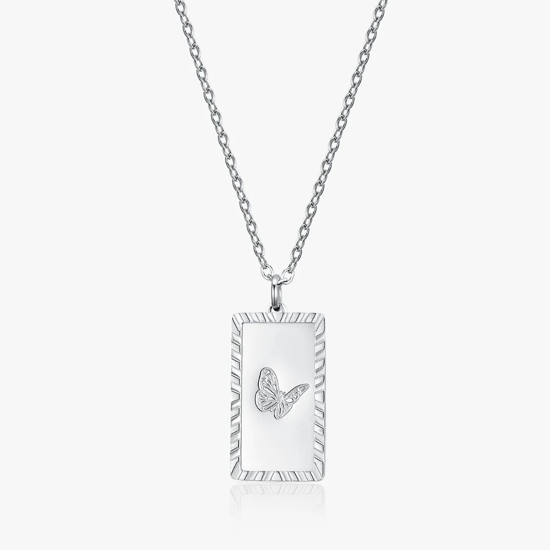 Butterfly Trio Necklace in Silver (Not A Set) - Image 7