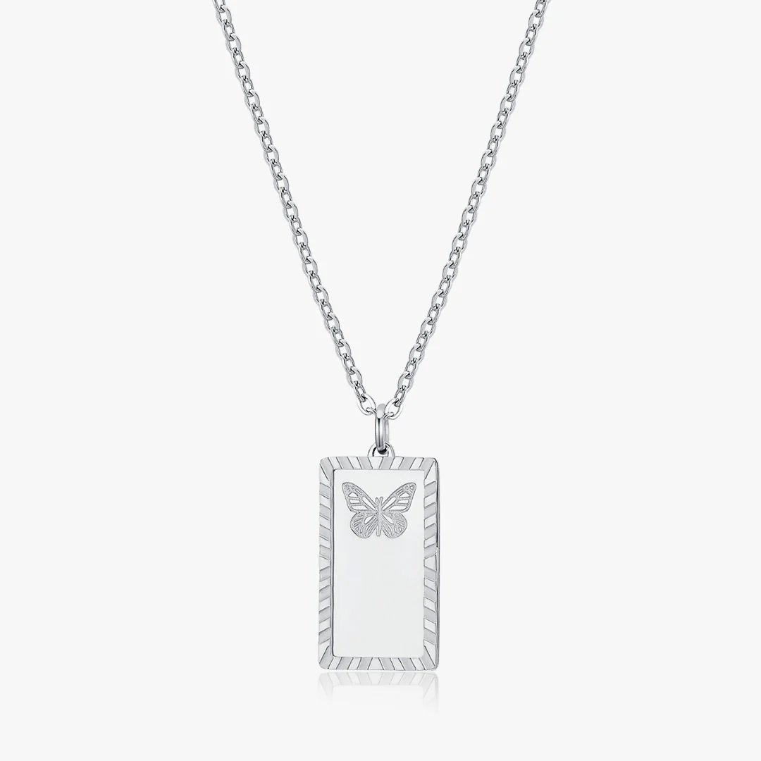 Butterfly Trio Necklace in Silver (Not A Set) - Image 8
