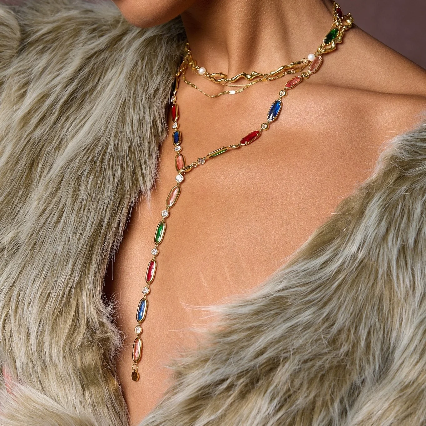 Colorful Beaded Necklace - Image 2