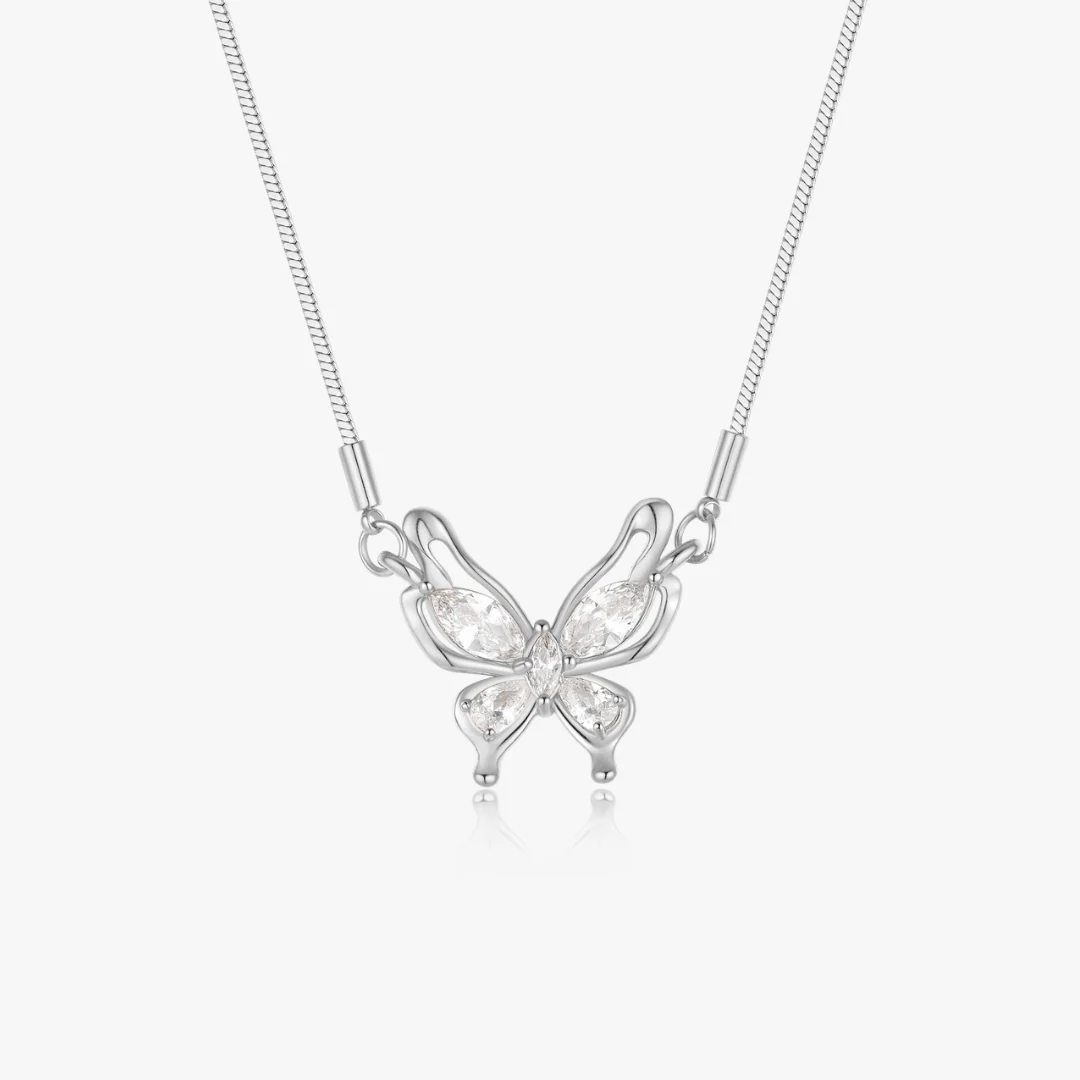 Crystal Butterfly Necklace - Image 5