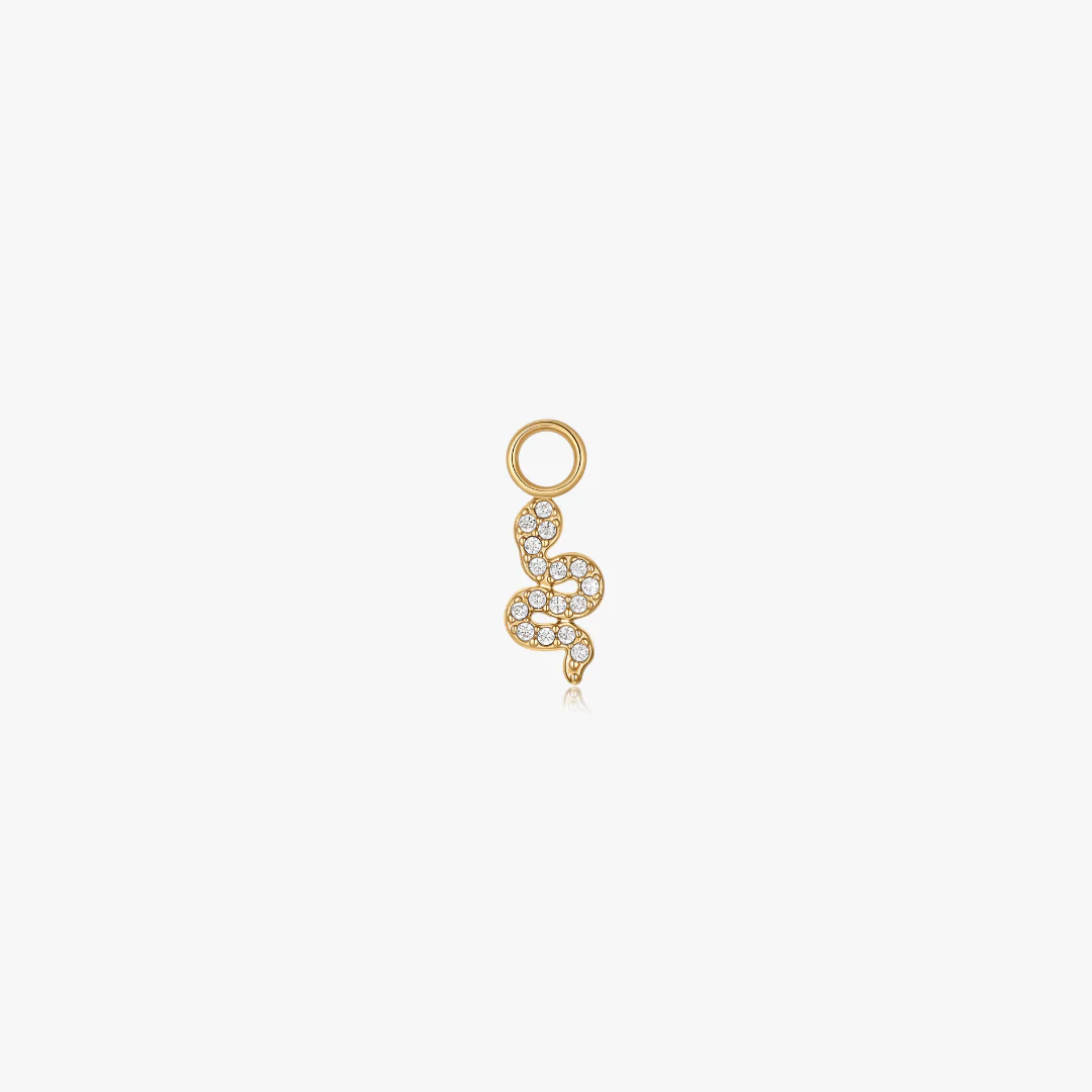 CZ Snake Hoop Charm (Single) - Image 4