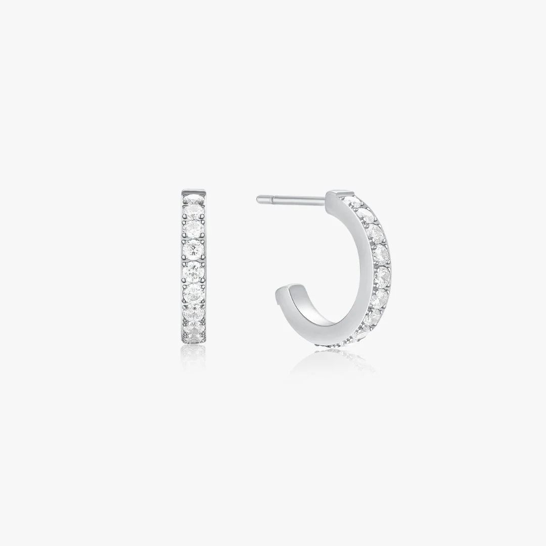 Everyday Mini CZ Hoops - Image 8