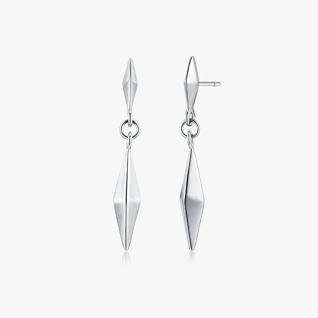 Geometric Drop Earrings (Greek Inspired Collection) - Image 3