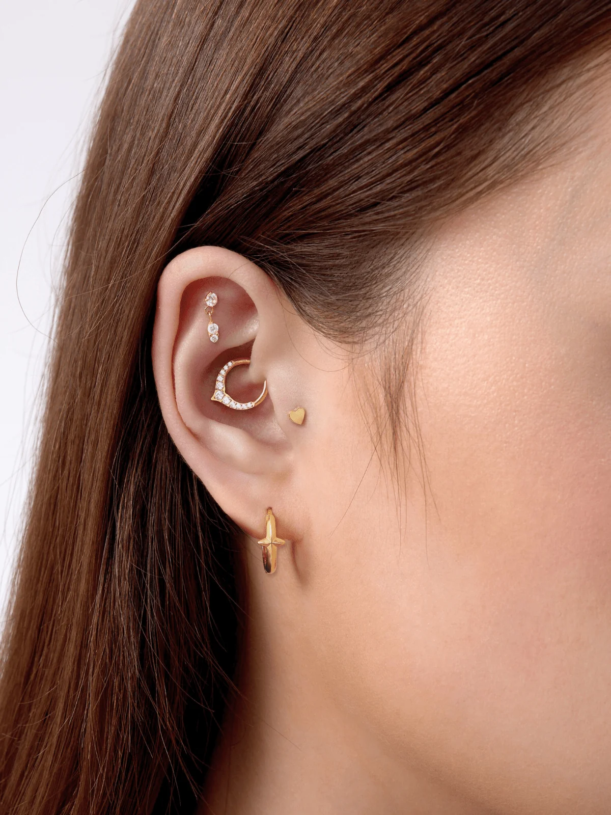 Arden Titanium Flat Back Stud (Single) - Image 2