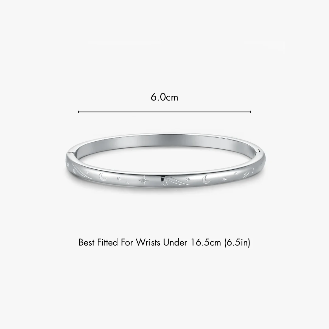 Night Sky Stacker Cuff Bangle Bracelet - Image 10