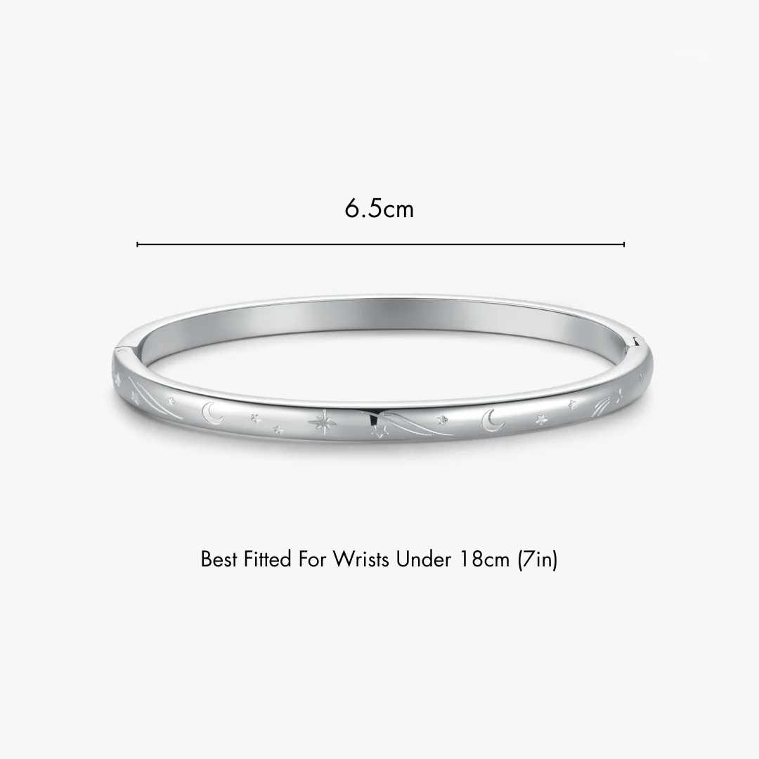 Night Sky Stacker Cuff Bangle Bracelet - Image 11
