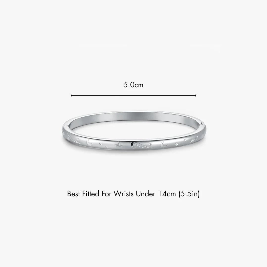 Night Sky Stacker Cuff Bangle Bracelet - Image 8