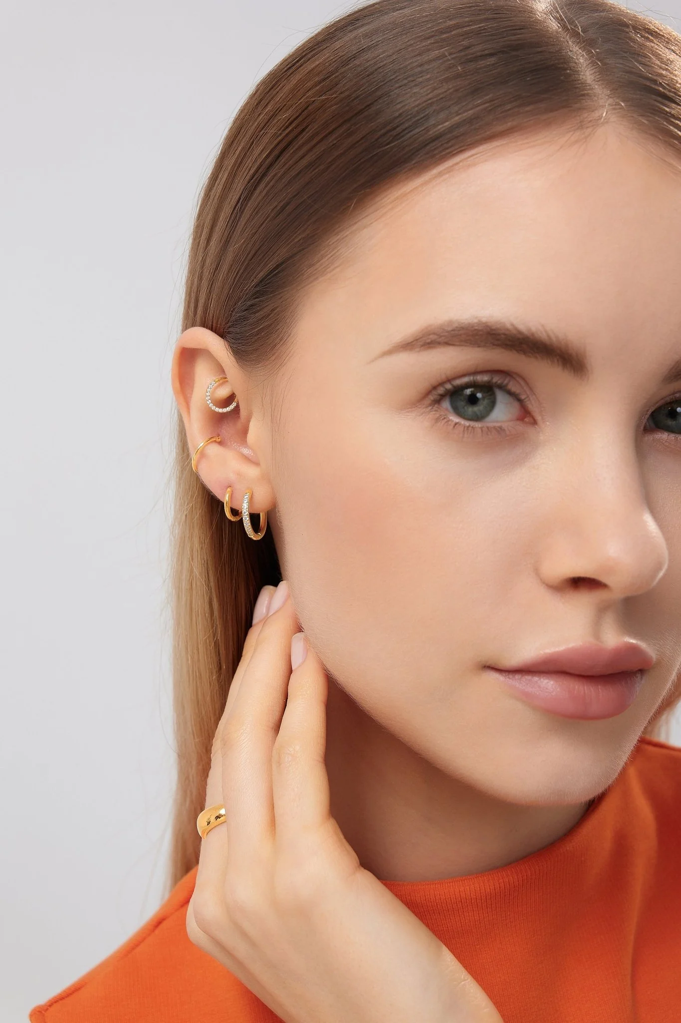 Pave Titanium Hoop (Single) - Image 2