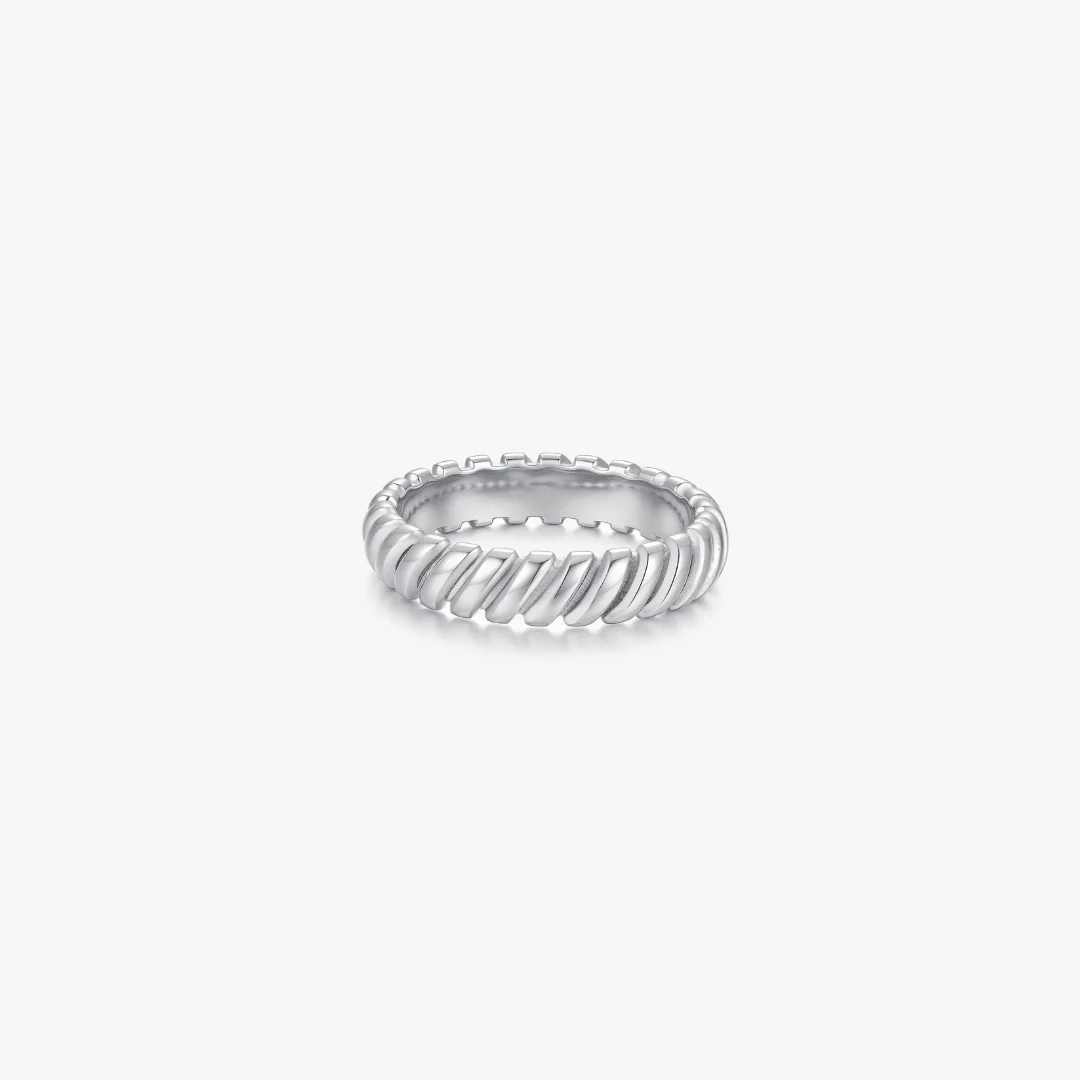 Spiral Ridge Band Ring - Image 8