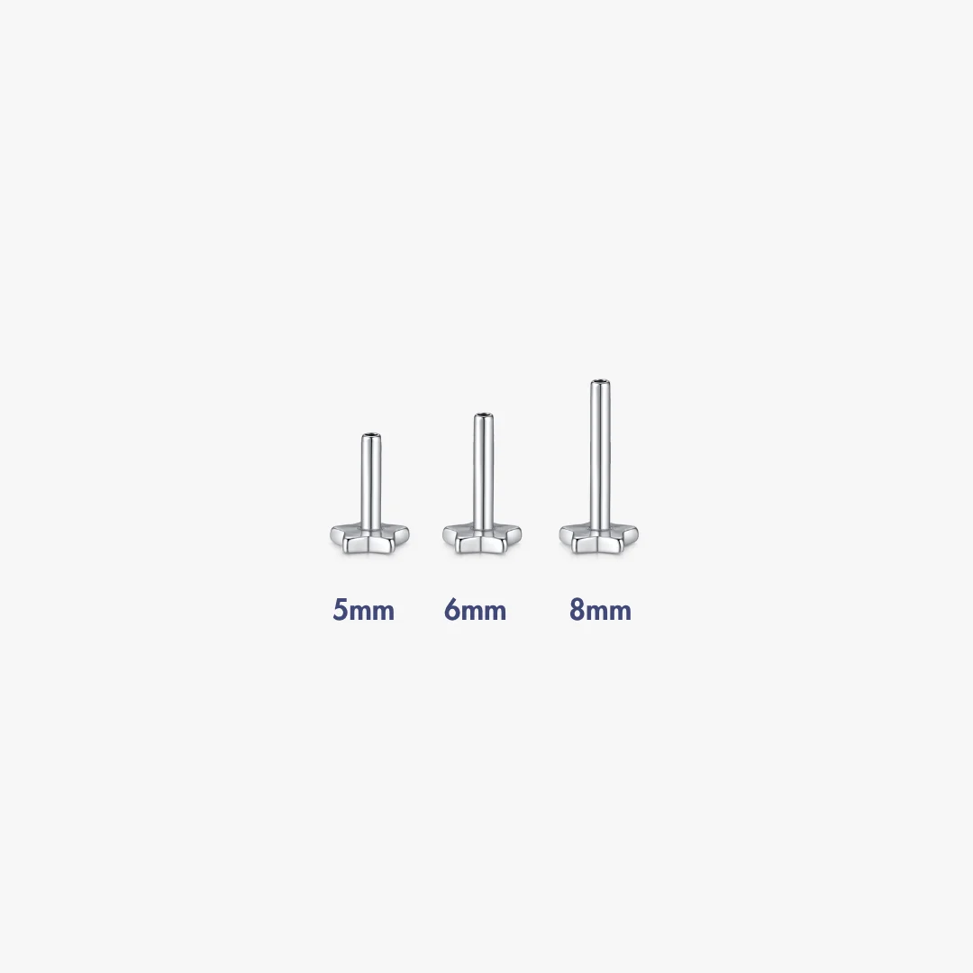 Star Titanium Flat Back Backings (Single) - Image 4