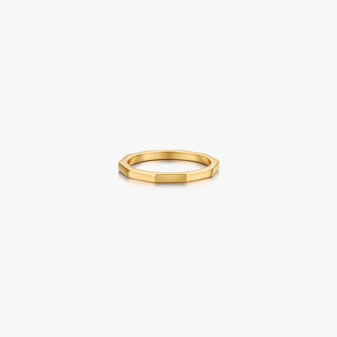 Thin Band Geometric Ring - Image 6